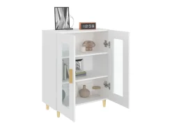 Aparador blanco 69,5x34x90 cm madera de ingeniería