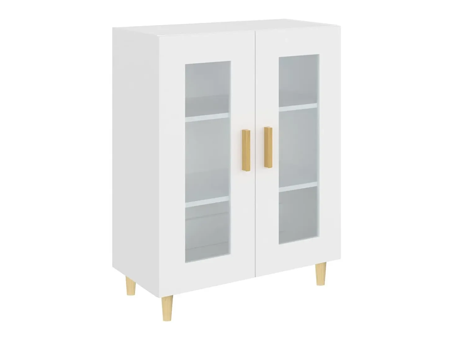 Aparador blanco 69,5x34x90 cm madera de ingeniería