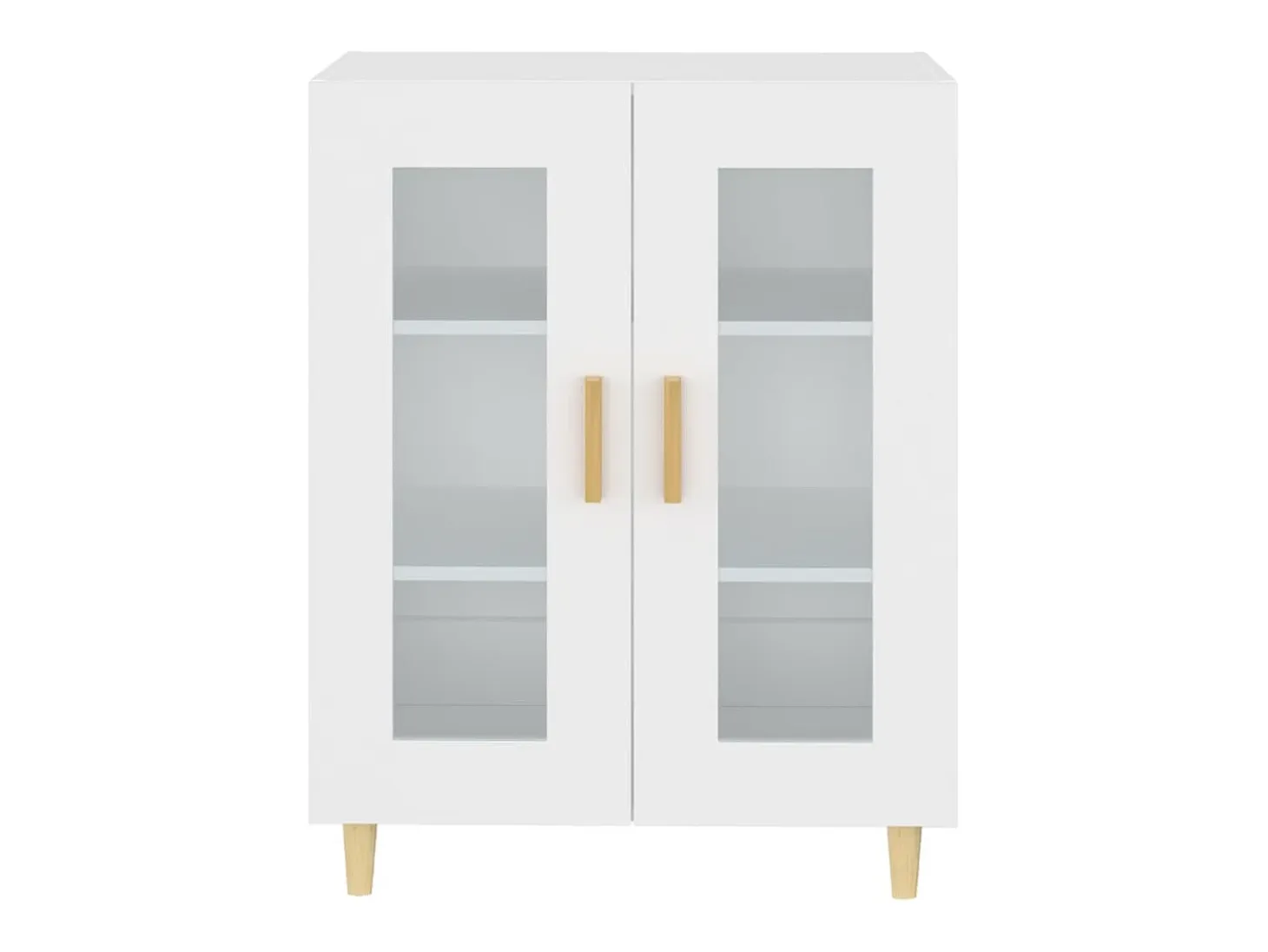 Aparador blanco 69,5x34x90 cm madera de ingeniería