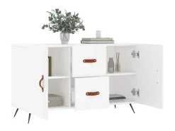 Aparador blanco 100x36x60 cm madera de ingeniería