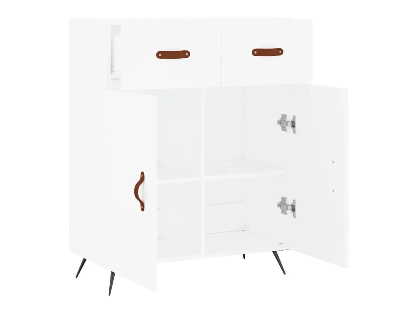 Aparador blanco 69,5x34x90 cm madera de ingeniería
