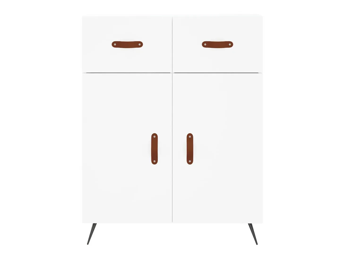 Aparador blanco 69,5x34x90 cm madera de ingeniería