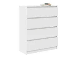 Aparador blanco 80x35x99 cm madera contrachapada