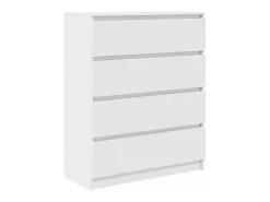 Aparador blanco 80x35x99 cm madera contrachapada