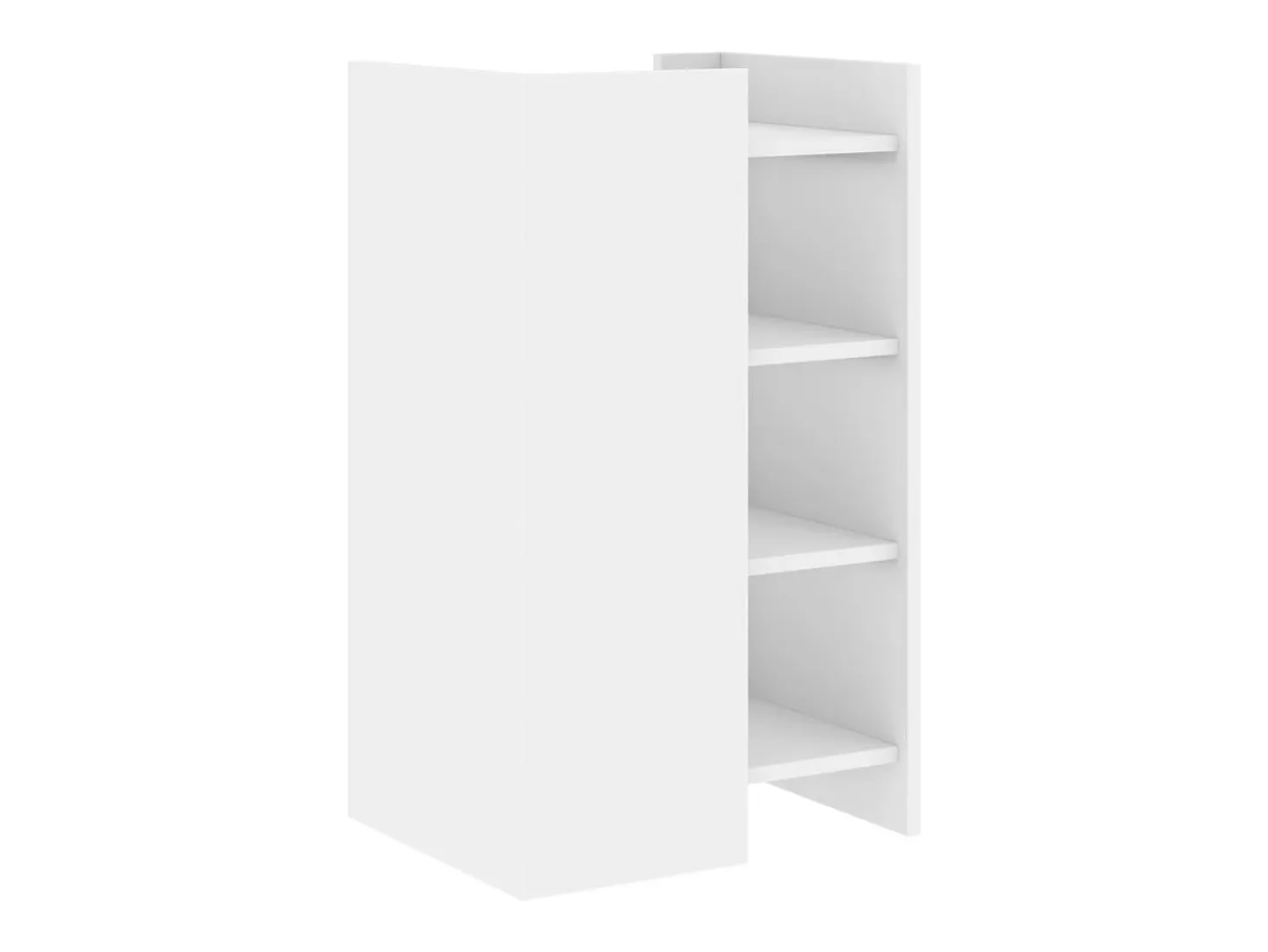 Aparador blanco 45x35x75 cm madera de ingeniería