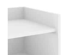 Aparador blanco 45x35x75 cm madera de ingeniería