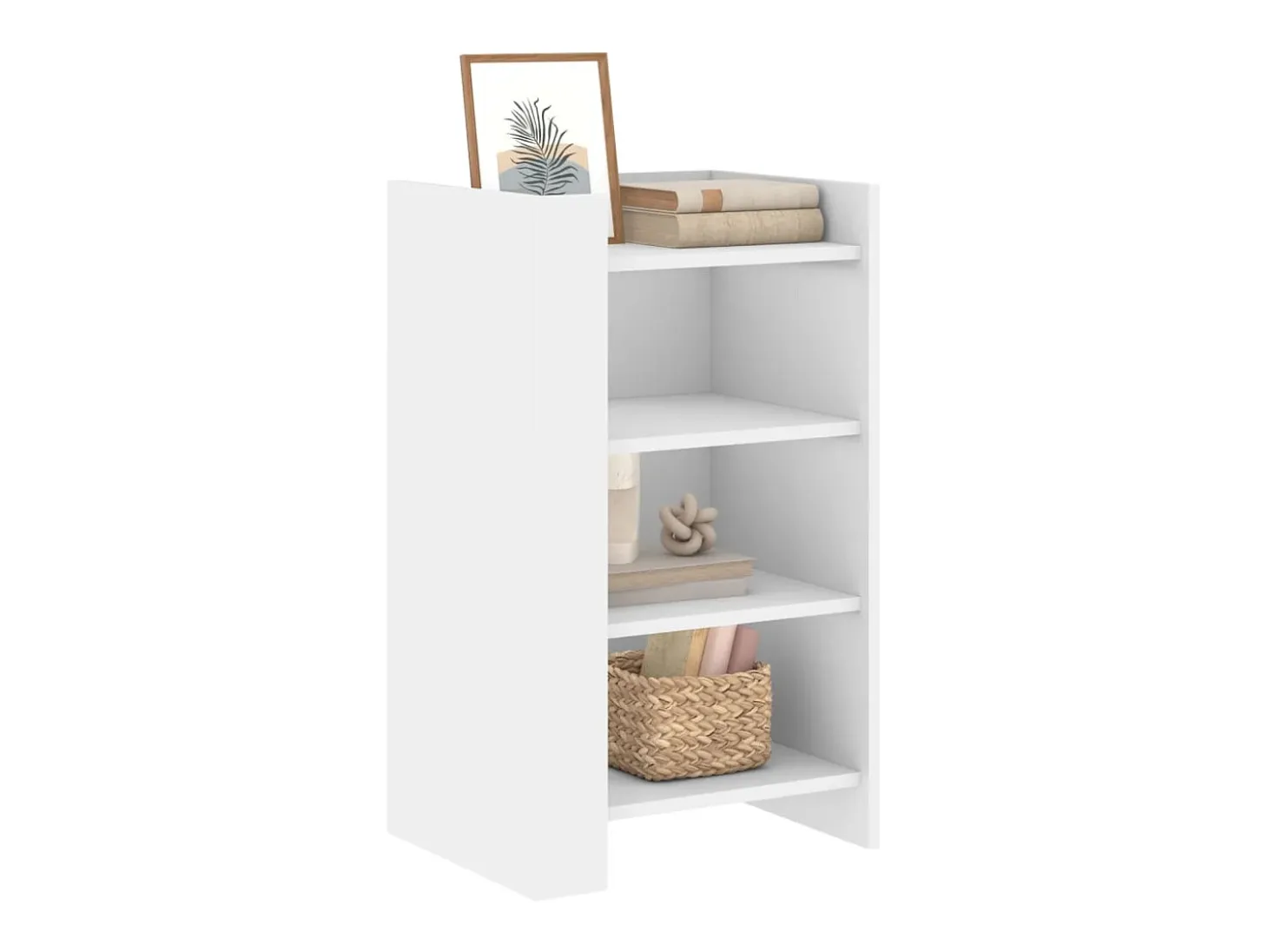 Aparador blanco 45x35x75 cm madera de ingeniería