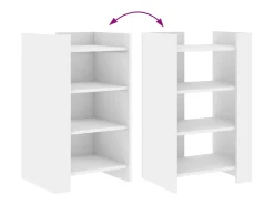 Aparador blanco 45x35x75 cm madera de ingeniería