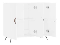 Aparador blanco 90x34x80 cm madera contrachapada