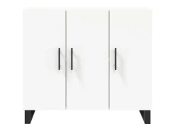 Aparador blanco 90x34x80 cm madera contrachapada