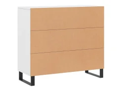 Aparador blanco 90x34x80 cm madera contrachapada