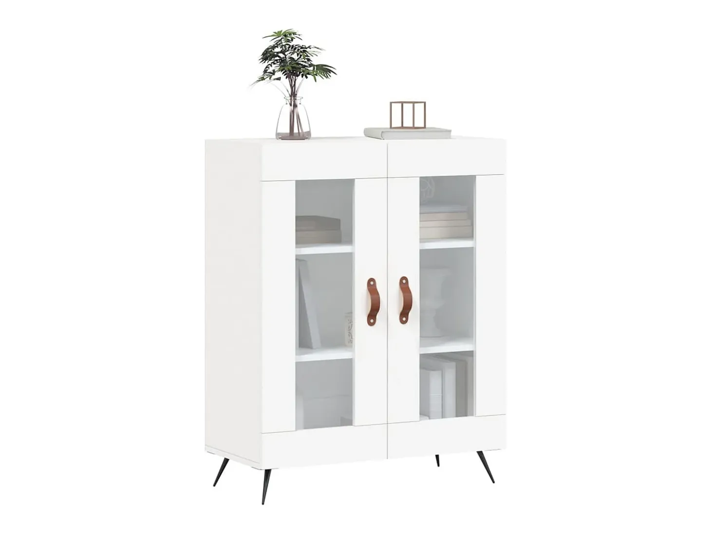Aparador blanco 69,5x34x90 cm madera de ingeniería