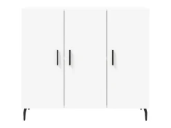 Aparador blanco 90x34x80 cm madera contrachapada