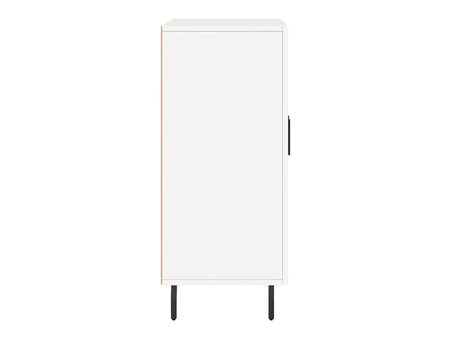 Aparador blanco 90x34x80 cm madera contrachapada