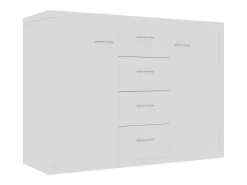 Aparador blanco 88x30x65 cm Madera de ingeniería