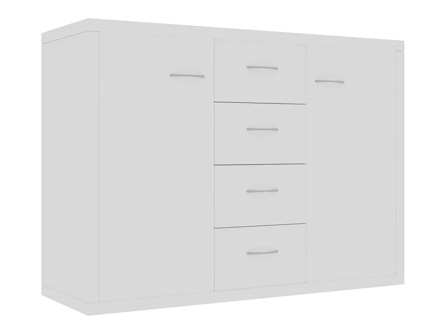 Aparador blanco 88x30x65 cm Madera de ingeniería