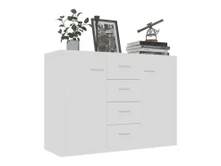 Aparador blanco 88x30x65 cm Madera de ingeniería