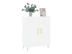 Aparador blanco 69,5x34x90 cm madera de ingeniería