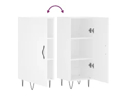 Aparador blanco 34,5x34x90 cm madera de ingeniería