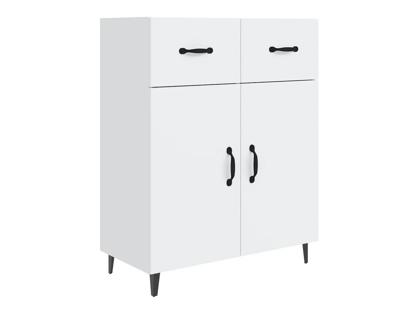 Aparador blanco 69,5x34x90 cm madera de ingeniería