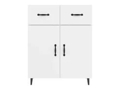 Aparador blanco 69,5x34x90 cm madera de ingeniería