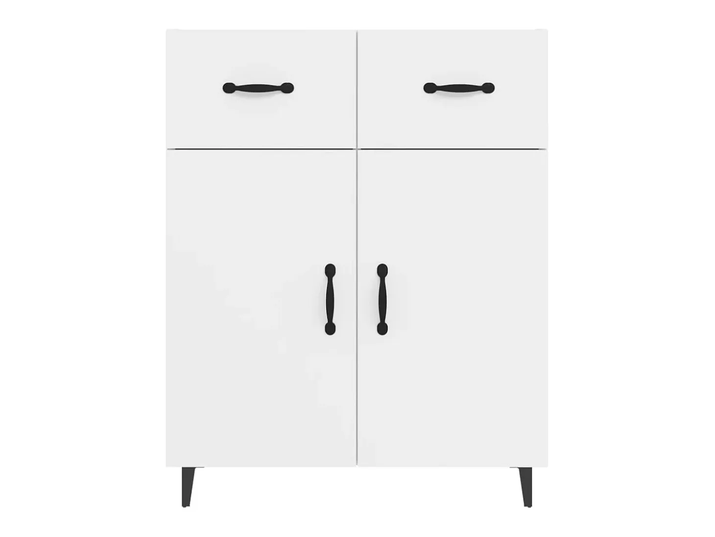 Aparador blanco 69,5x34x90 cm madera de ingeniería