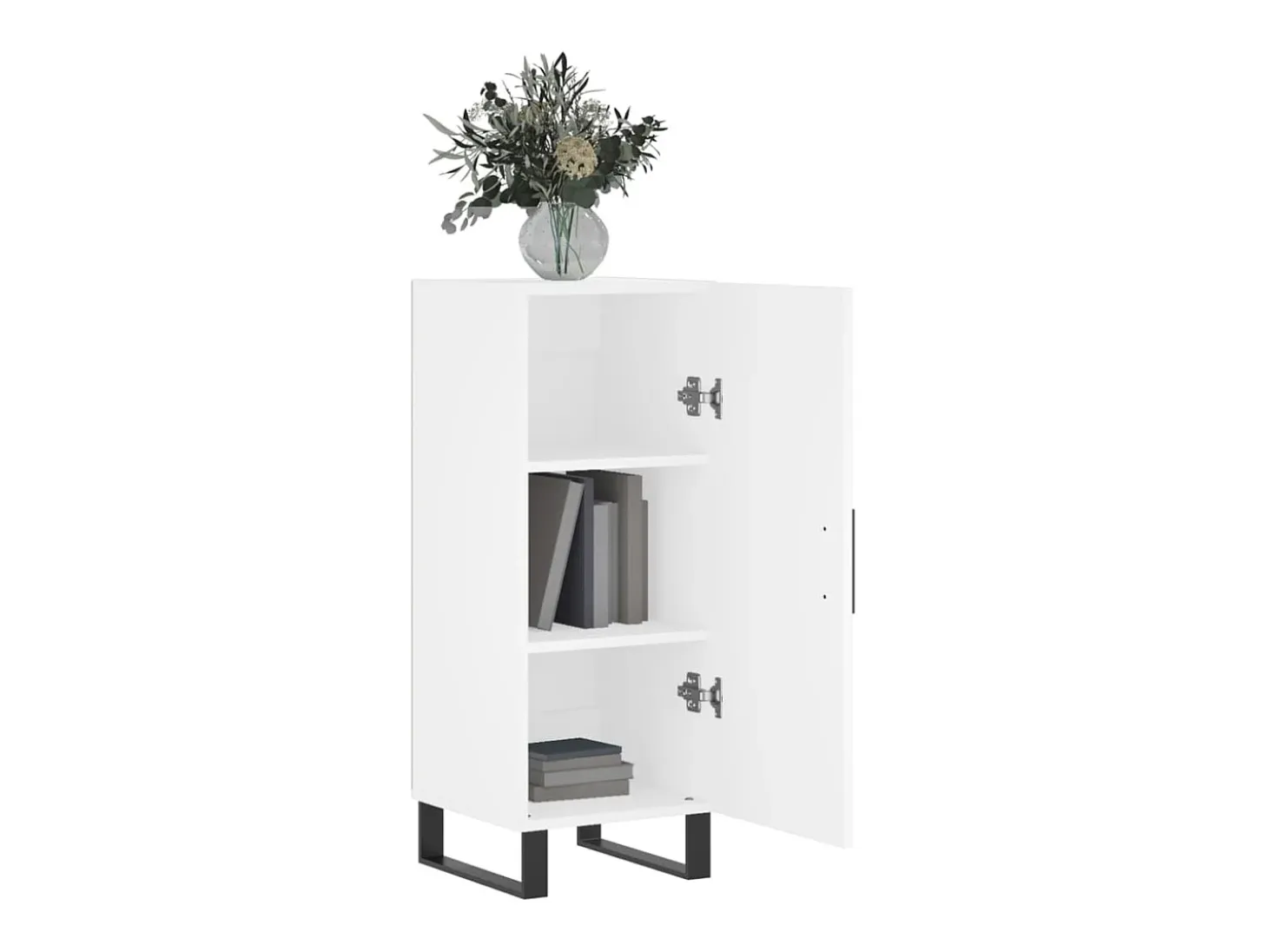 Aparador blanco 34,5x34x90 cm madera de ingeniería