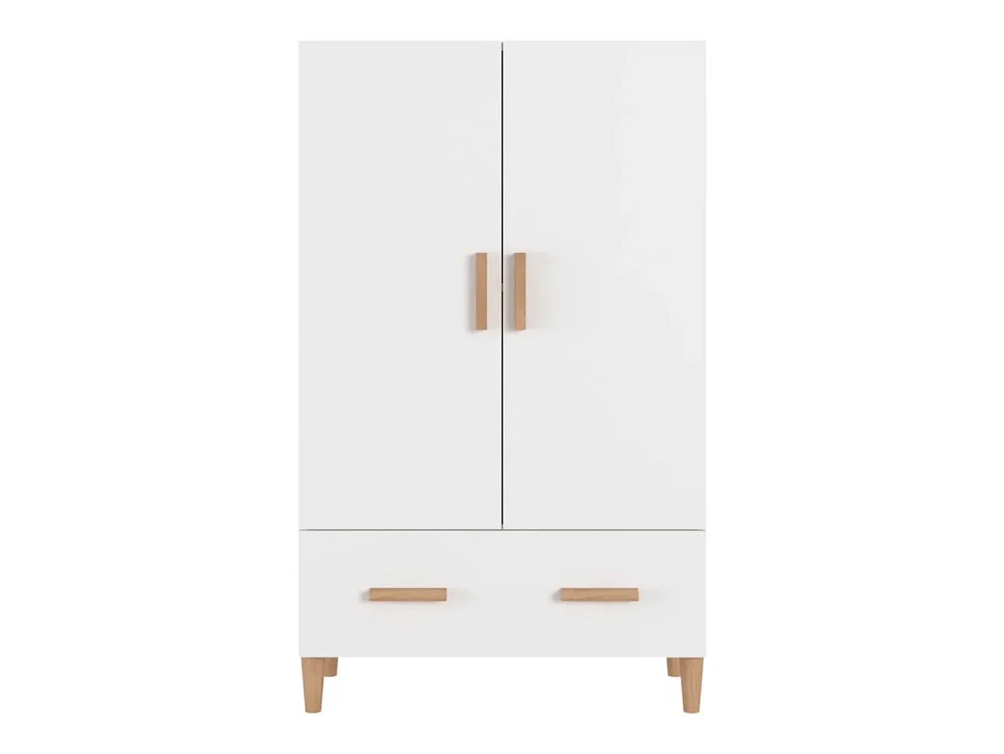 Aparador Blanco 70x31x115 cm Madera de Ingeniería