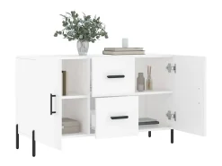 Aparador blanco 100x36x60 cm madera de ingeniería