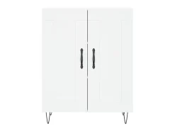 Aparador blanco 69,5x34x90 cm madera de ingeniería