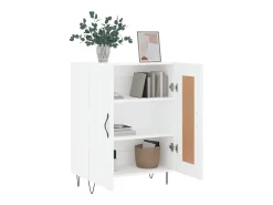 Aparador blanco 69,5x34x90 cm madera de ingeniería