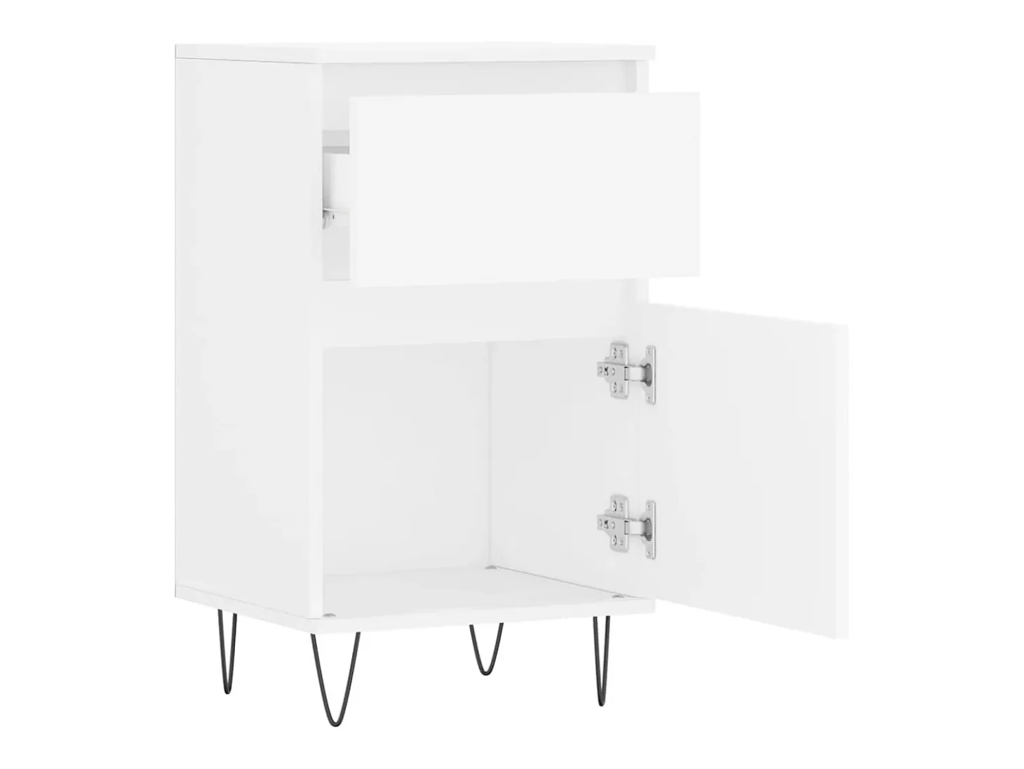 Aparador blanco 40x35x70 cm madera de ingeniería