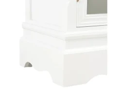 Aparador blanco 70x28x70 cm madera maciza de pino