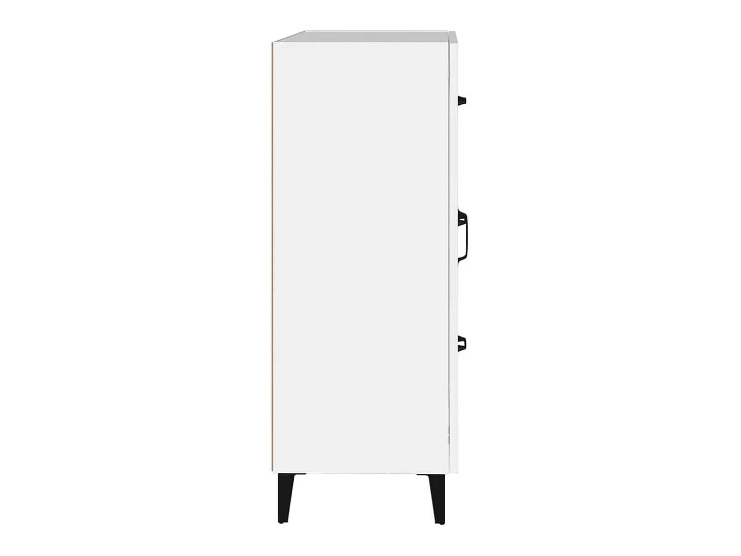 Aparador blanco 69,5x34x90 cm madera de ingeniería