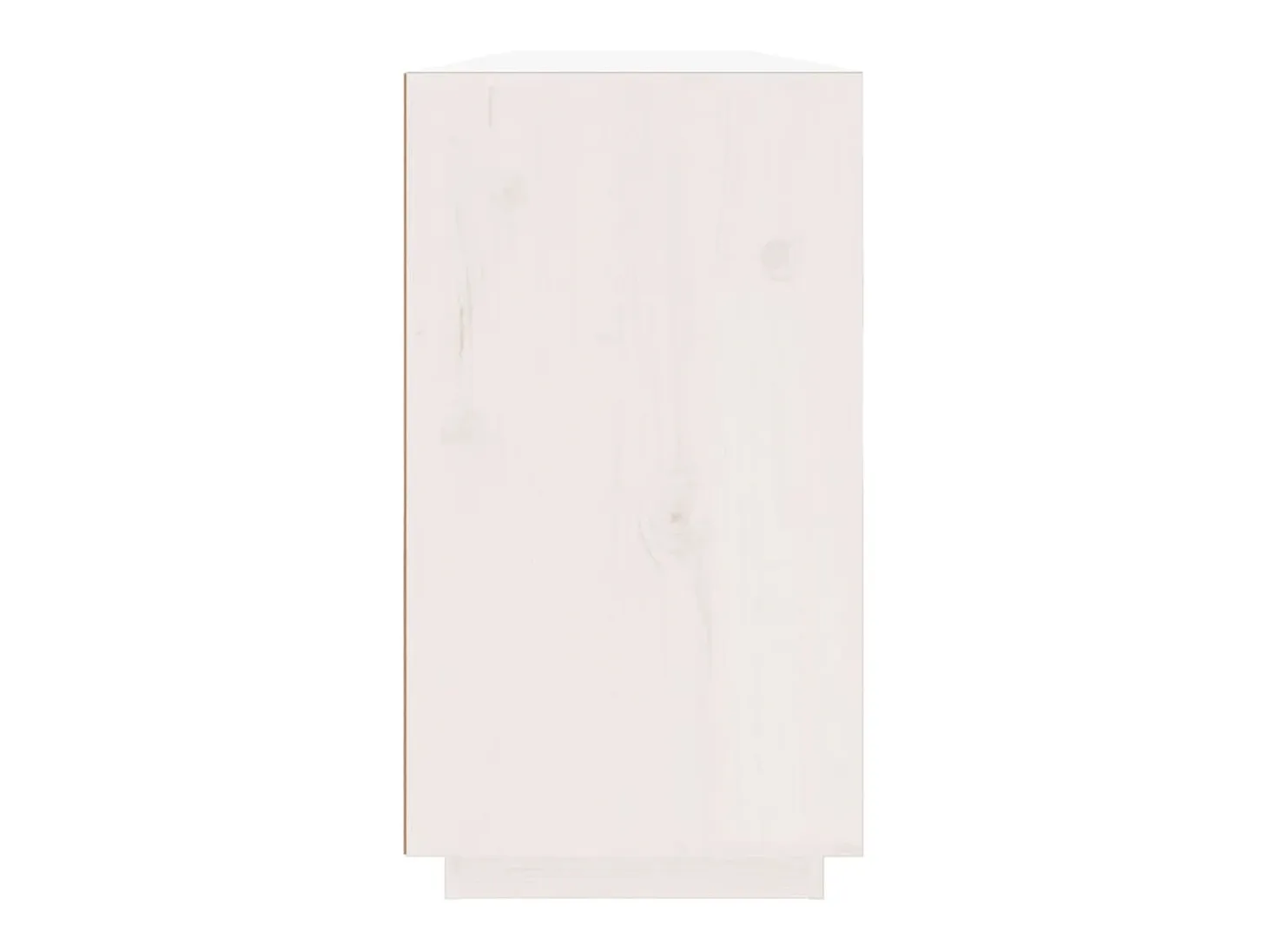 Aparador Blanco 100x40x75 cm Madera Maciza de Pino