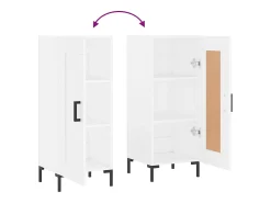 Aparador blanco 34,5x34x90 cm madera de ingeniería