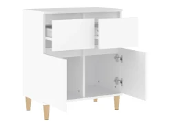 Aparador Blanco 60x35x70 cm Madera de Ingeniería