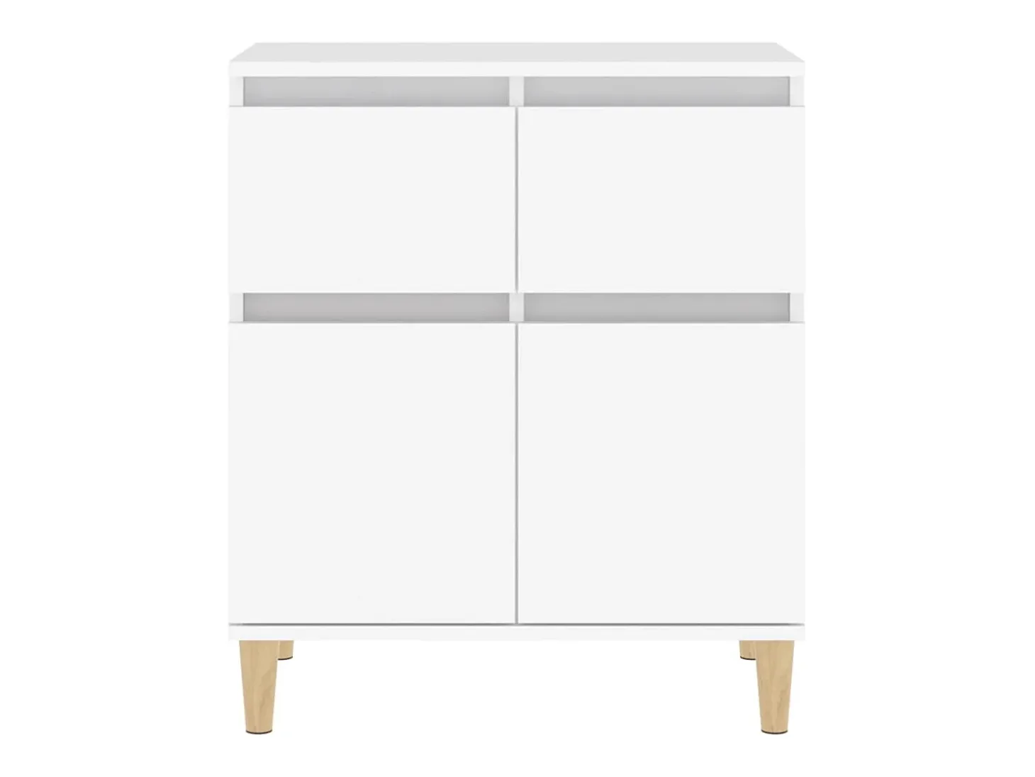 Aparador Blanco 60x35x70 cm Madera de Ingeniería