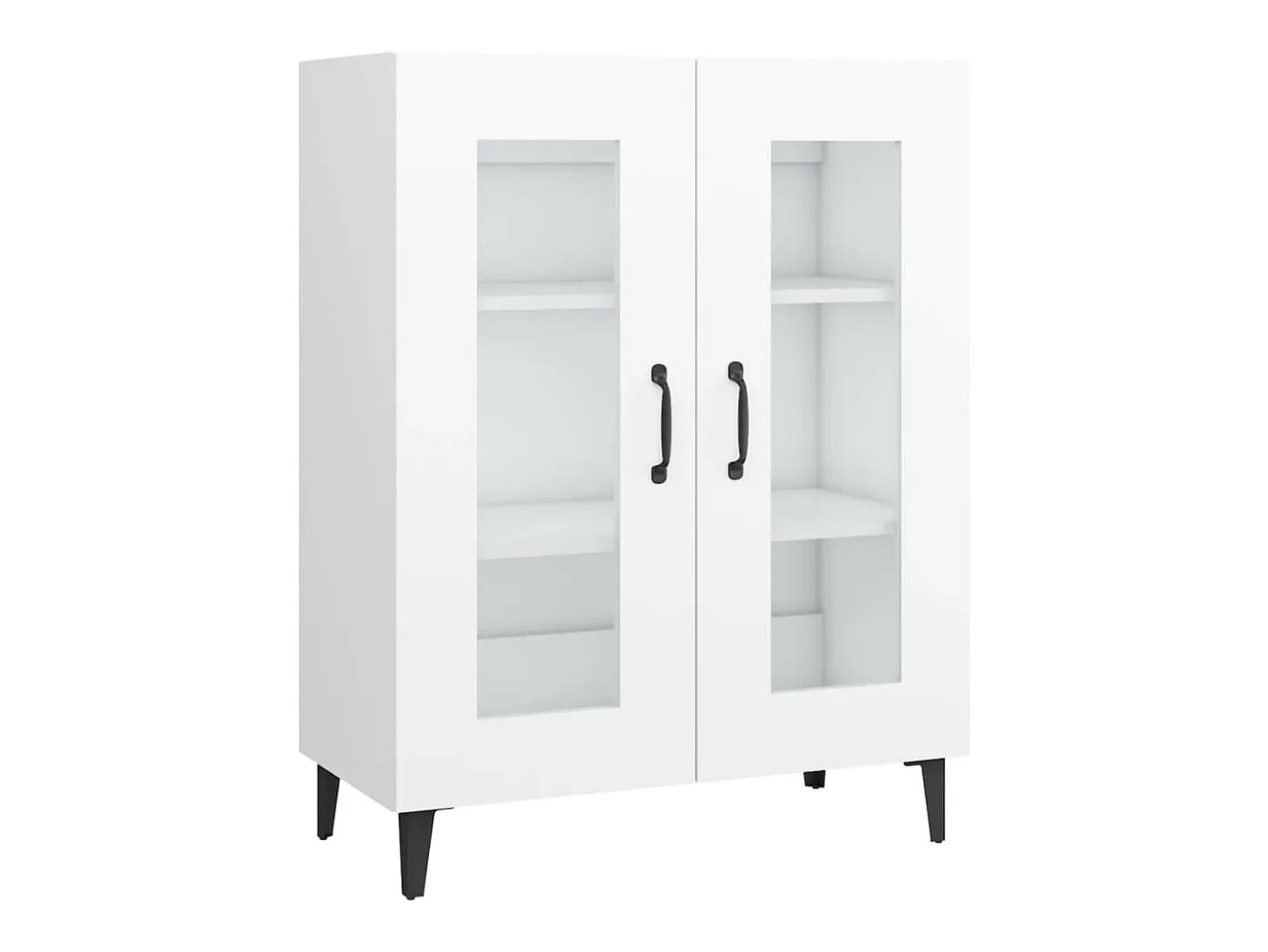 Aparador blanco 69,5x34x90 cm madera de ingeniería