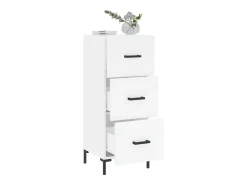 Aparador blanco 34,5x34x90 cm madera de ingeniería