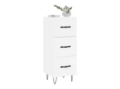 Aparador blanco 34,5x34x90 cm madera de ingeniería