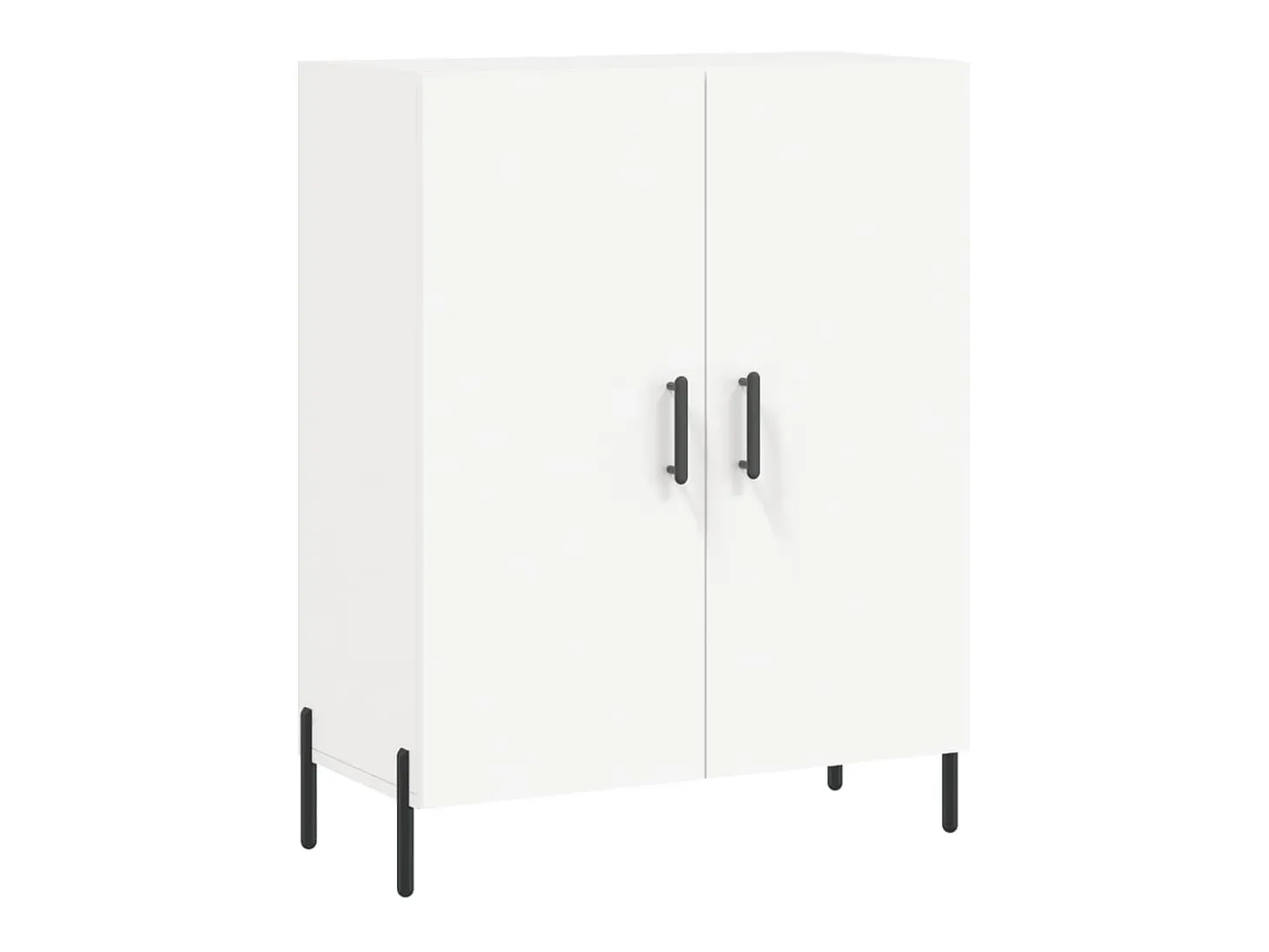 Aparador blanco 69,5x34x90 cm madera de ingeniería