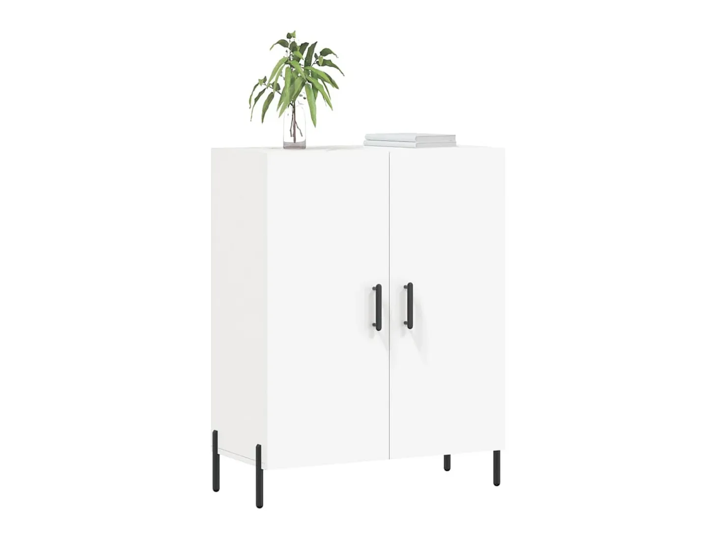 Aparador blanco 69,5x34x90 cm madera de ingeniería