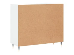 Aparador blanco 90x34x80 cm madera contrachapada