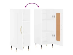 Aparador blanco 34,5x34x90 cm madera de ingeniería