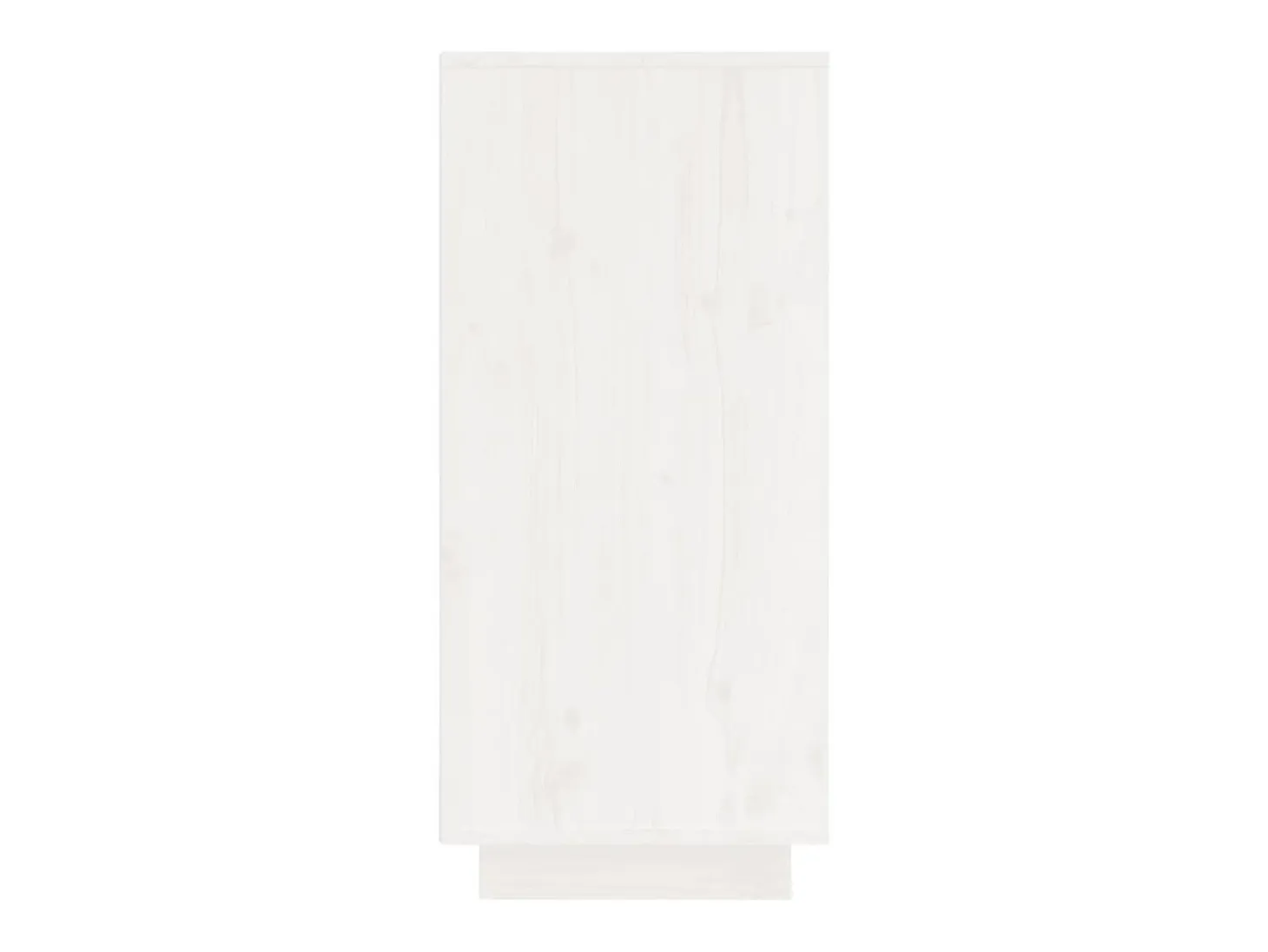 Aparador Blanco 60x34x75 cm Madera Maciza de Pino
