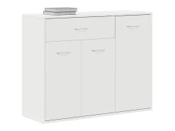 Aparador Blanco 88x30x70 cm Madera de Ingeniería