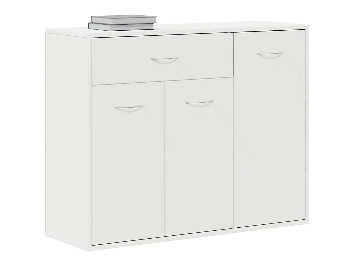 Aparador Blanco 88x30x70 cm Madera de Ingeniería