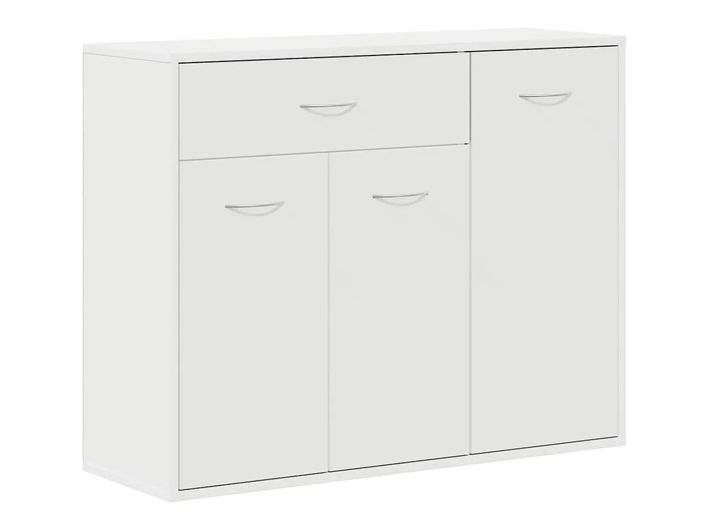 Aparador Blanco 88x30x70 cm Madera de Ingeniería