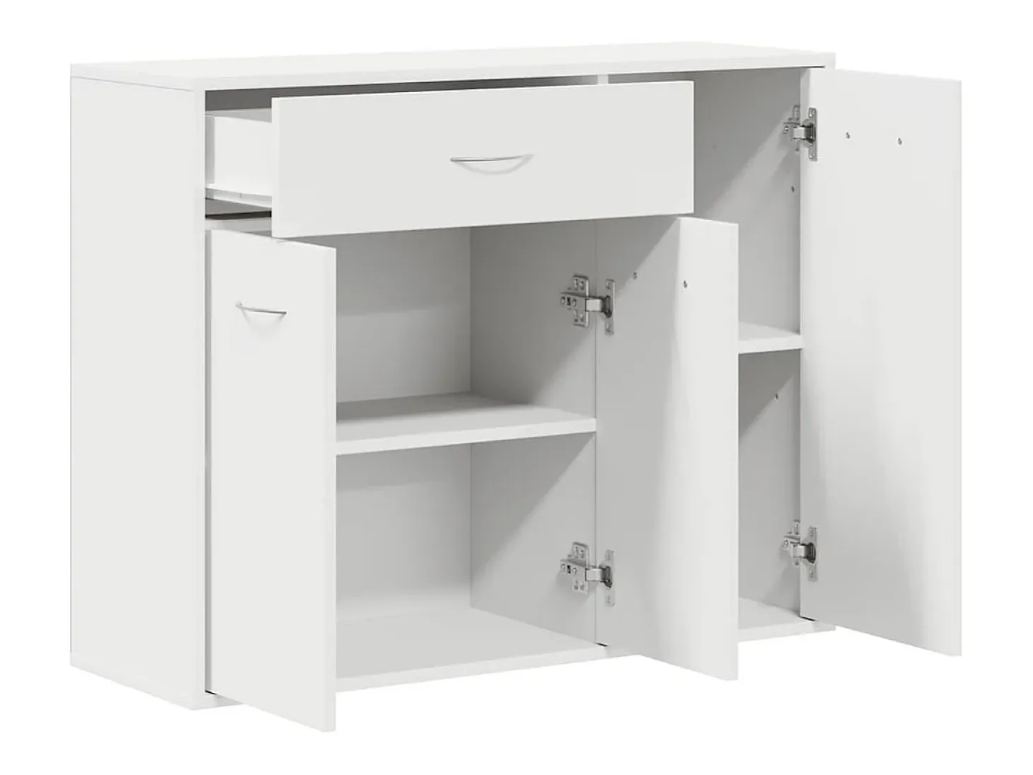 Aparador Blanco 88x30x70 cm Madera de Ingeniería